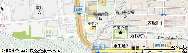 愛知県名古屋市西区東岸町周辺の地図