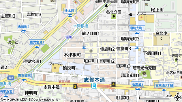 〒462-0868 愛知県名古屋市北区憧旛町の地図