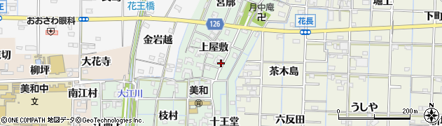愛知県あま市金岩上屋敷46周辺の地図
