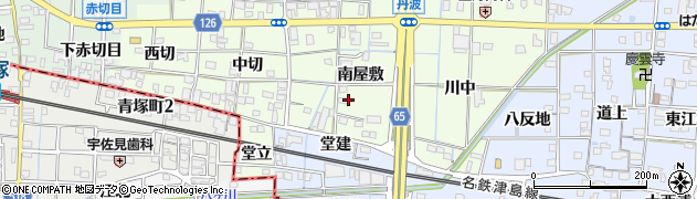 愛知県あま市丹波（南屋敷）周辺の地図