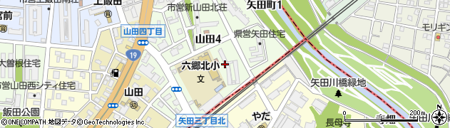 山田北荘周辺の地図