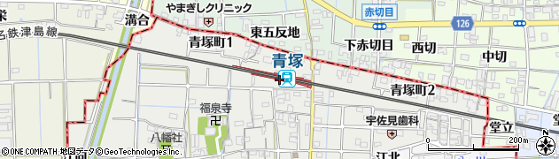 青塚駅周辺の地図