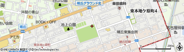 愛知県尾張旭市東本地ケ原町周辺の地図