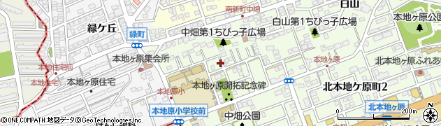 愛知県尾張旭市南新町中畑周辺の地図