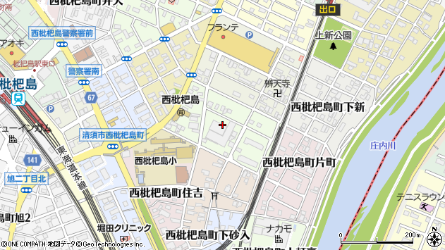 〒452-0015 愛知県清須市西枇杷島町泉の地図