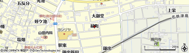 愛知県愛西市勝幡町（緑町）周辺の地図