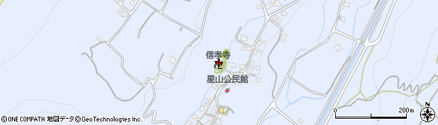信孝寺周辺の地図