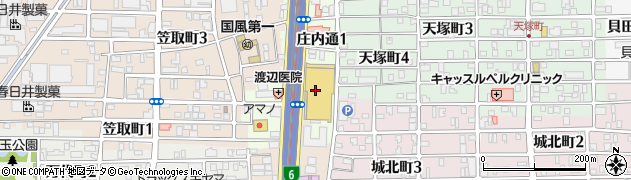エディオン庄内通ミユキモール店周辺の地図
