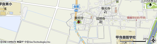 滋賀県犬上郡甲良町金屋736周辺の地図
