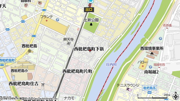 〒452-0023 愛知県清須市西枇杷島町下新の地図