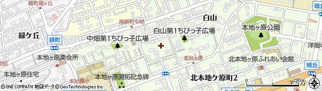 愛知県尾張旭市南新町周辺の地図
