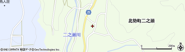 三重県いなべ市北勢町二之瀬1232周辺の地図