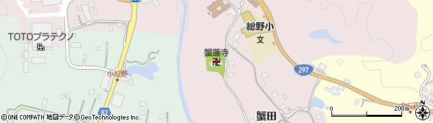 蟹蓮寺周辺の地図
