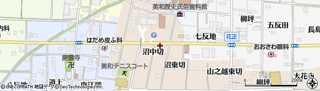 愛知県あま市木田（沼中切）周辺の地図