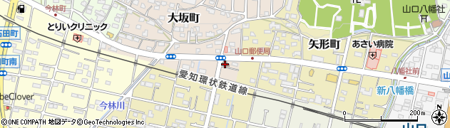 瀬戸山口郵便局周辺の地図