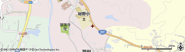 千葉県勝浦市蟹田周辺の地図