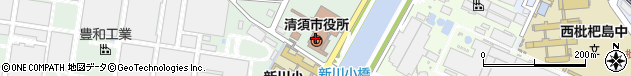 愛知県清須市周辺の地図