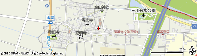 滋賀県犬上郡甲良町金屋813周辺の地図