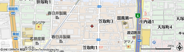 愛知県名古屋市西区笠取町周辺の地図