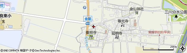 滋賀県犬上郡甲良町金屋543周辺の地図