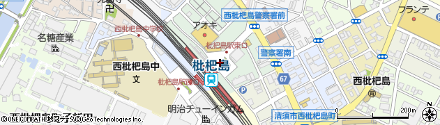 愛知県清須市枇杷島駅前東周辺の地図