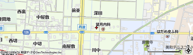 愛知県あま市丹波深田45周辺の地図