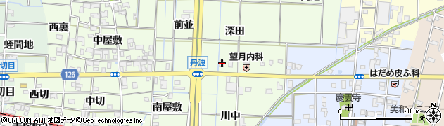 愛知県あま市丹波深田43周辺の地図