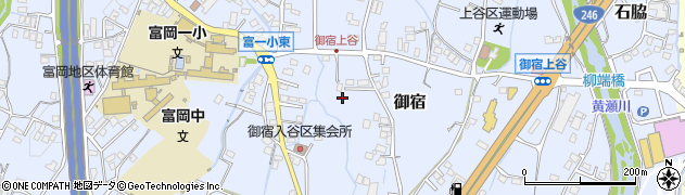 静岡県裾野市御宿周辺の地図