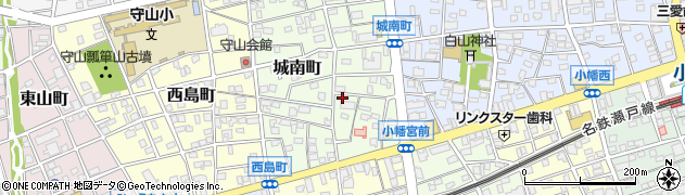 愛知県名古屋市守山区城南町周辺の地図