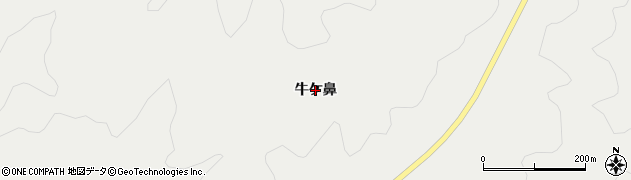 愛知県設楽町（北設楽郡）津具（牛ケ鼻）周辺の地図