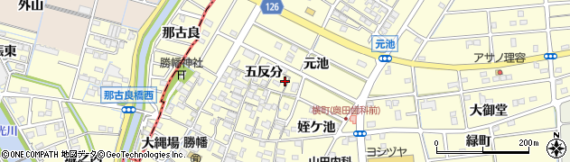 愛知県愛西市勝幡町（蓮池）周辺の地図