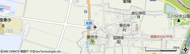 滋賀県犬上郡甲良町金屋542周辺の地図