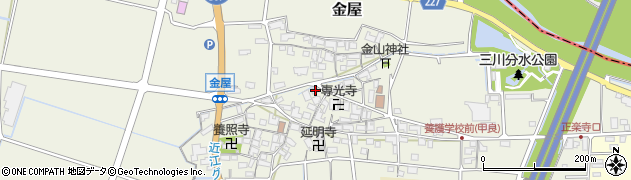 滋賀県犬上郡甲良町金屋784周辺の地図