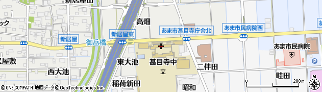あま市立甚目寺中学校周辺の地図