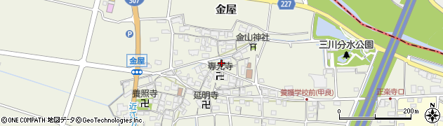 滋賀県犬上郡甲良町金屋795周辺の地図
