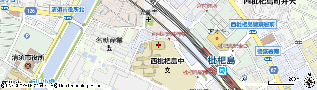 愛知県清須市西枇杷島町七畝割1263周辺の地図