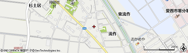 愛知県愛西市赤目町（下堤畦）周辺の地図