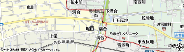 愛知県愛西市勝幡町東町227周辺の地図
