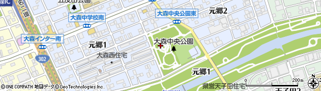 愛知県名古屋市守山区元郷周辺の地図