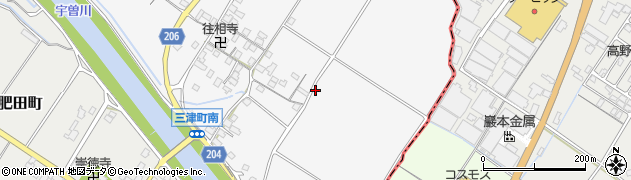 滋賀県彦根市三津町周辺の地図