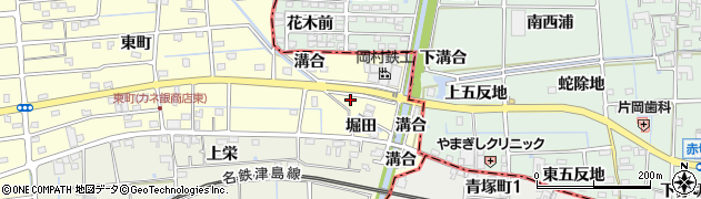 愛知県愛西市勝幡町東町229周辺の地図