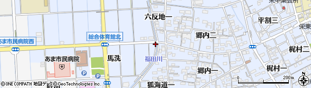 愛知県あま市西今宿周辺の地図