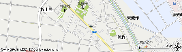 愛知県愛西市赤目町下堤畦21周辺の地図