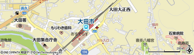 大田駅前周辺の地図