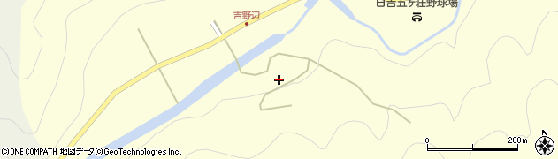 京都府南丹市日吉町四ツ谷（平）周辺の地図