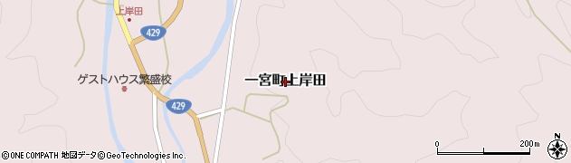 兵庫県宍粟市一宮町上岸田周辺の地図