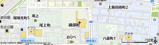 愛知県名古屋市北区織部町1周辺の地図