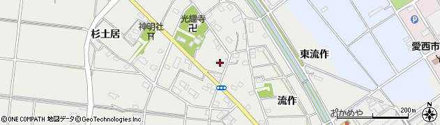 愛知県愛西市赤目町下堤畦23周辺の地図