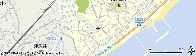 長沢1丁目公園周辺の地図