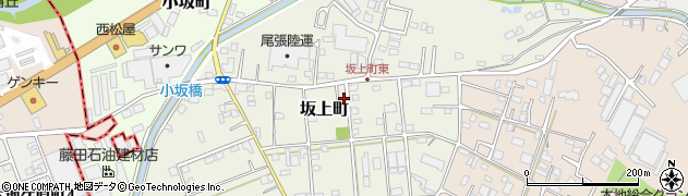 愛知県瀬戸市坂上町周辺の地図
